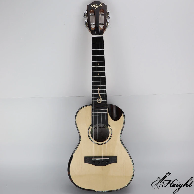 Gloss Spruce Top Ebony Wood Ukuleles.jpg