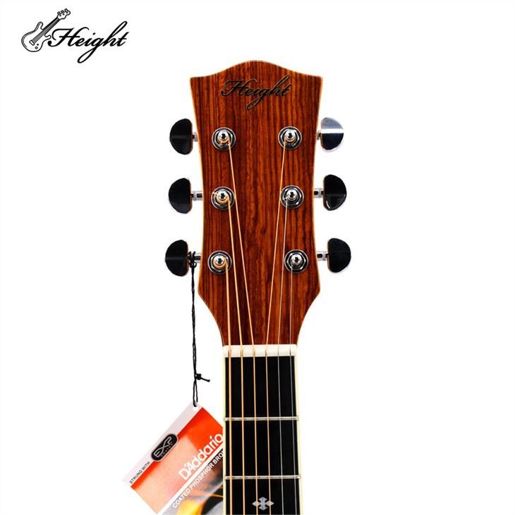 41''Waven Pattern Solid Spruce Wood Guitar