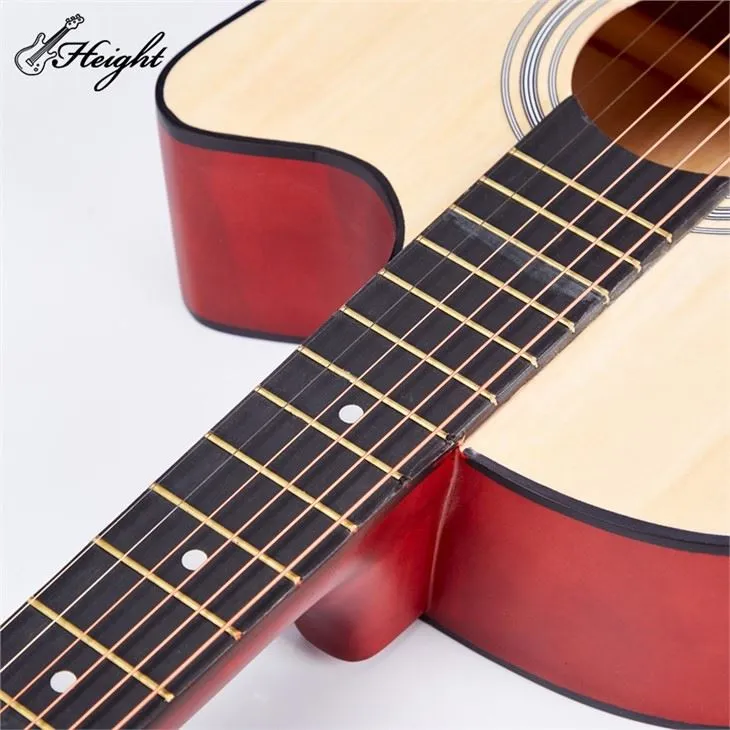Wide Bass Wood Neck Acoustic Guitar