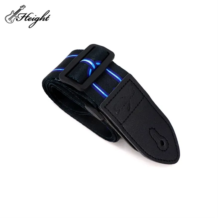 Black PU Leather Guitar Strap