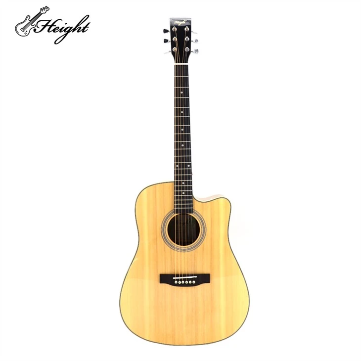 Gitar Akustik Gitar Çin Satılık 6 String 38 Inç Üst Gövde OEM Kafa Gül Ağacı Renk Malzeme Boyun Makine Tipi
