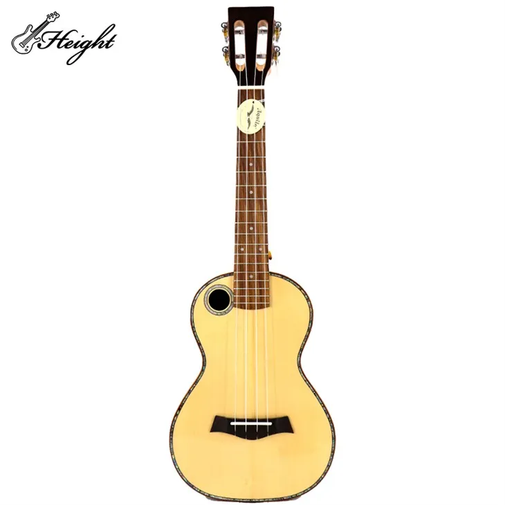 HCE26-WT 26'' Ukulele, Perde Delikli Yan Perde Delikli